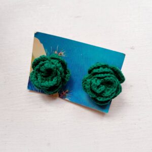 Kõrvarõngad "Roheline roos"