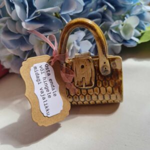 Keraamiline kott raha kinkimiseks, pruun