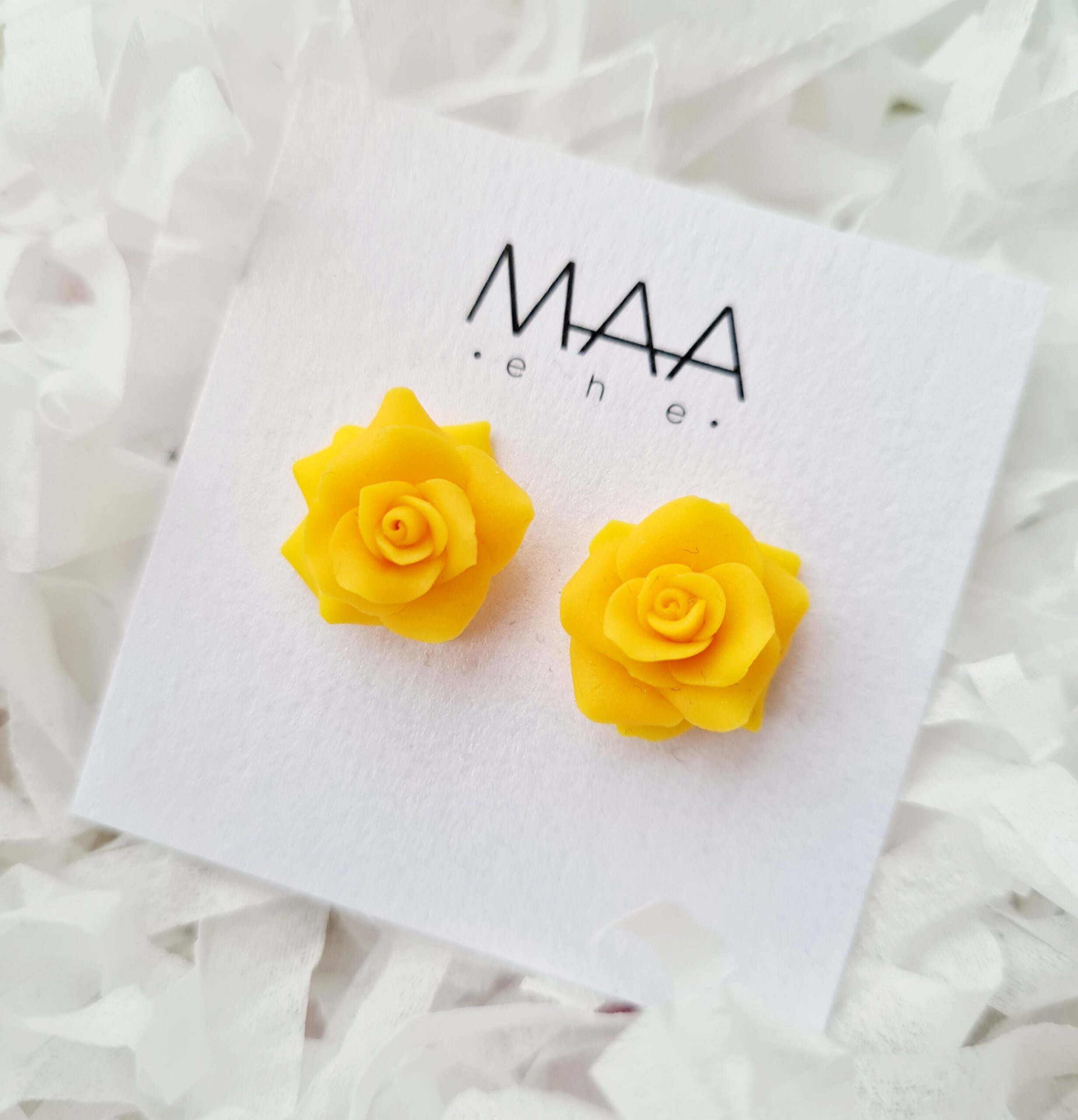 Kõrvarõngad kollane roos