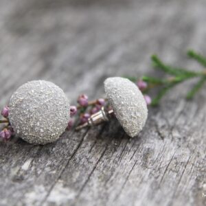 Portselanist kõrvarõngad, hall