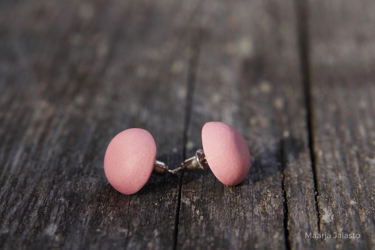 Portselanist kõrvarõngad, roosa