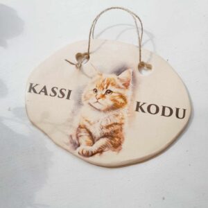 Keraamiline Silt "Kassi kodu"