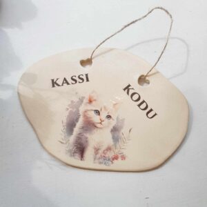 Pisem keraamiline Silt "Kassi kodu"