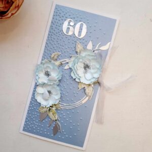 Õnnitluskaart rahataskuga "60"