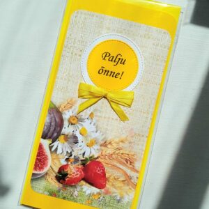Kaunis kaart tähtpäevaks, kollase lipsuga