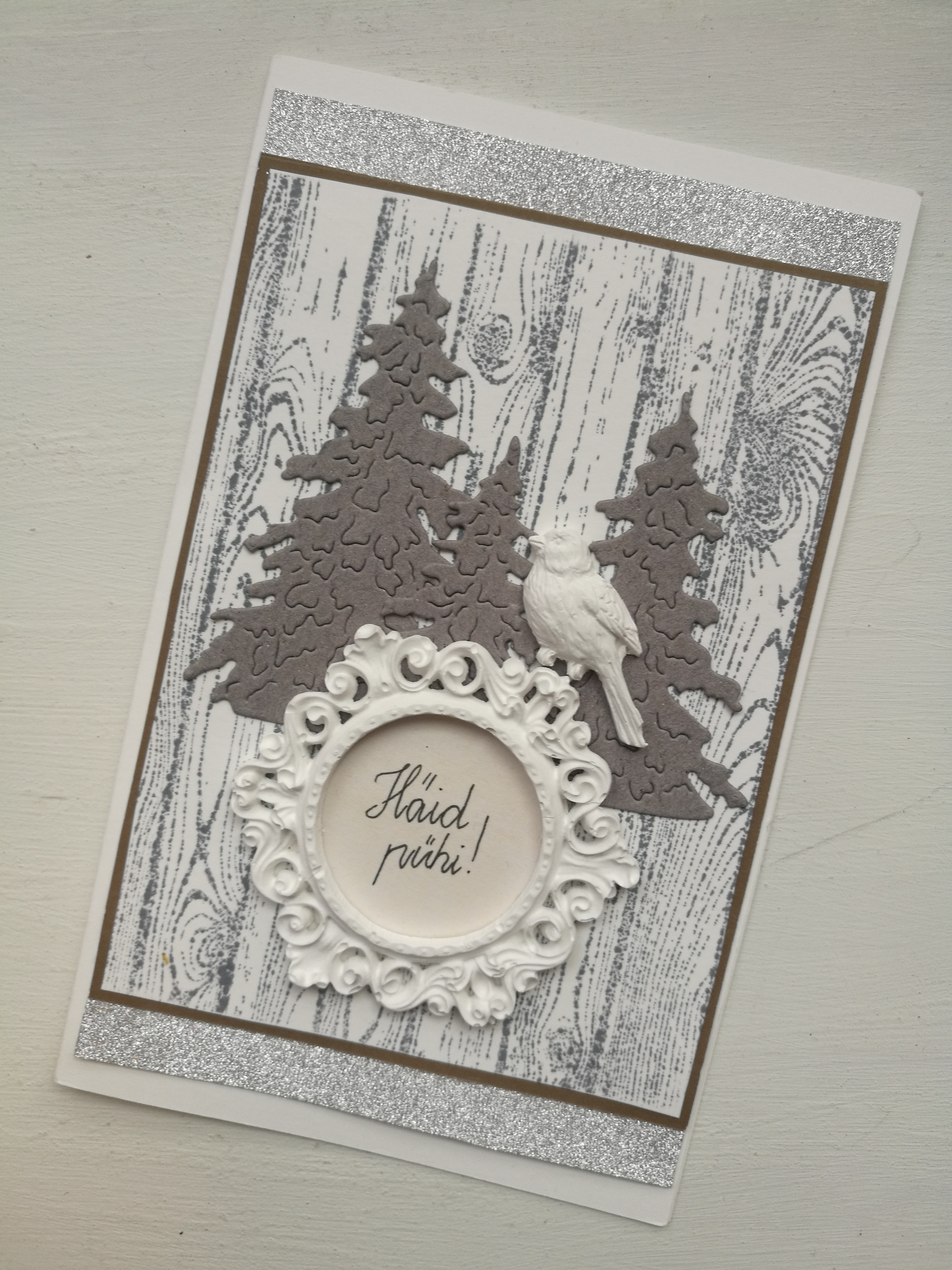 Jõulukaart "Häid pühi"