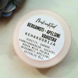 Vahutav kehakoorija "Bergamoti-apelsini", 100 g