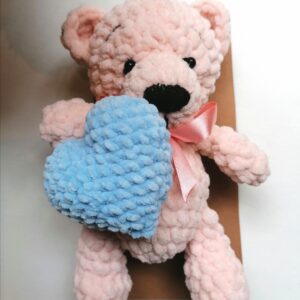 Mõnusalt pehme kaisukaru, heleroosa