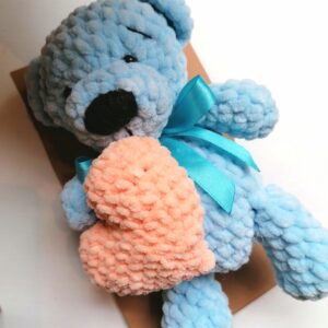 Mõnusalt pehme kaisukaru, helesinine