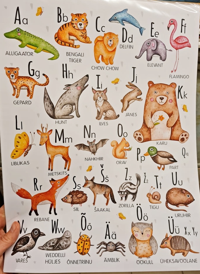 Armas poster "Tähestik loomadega"