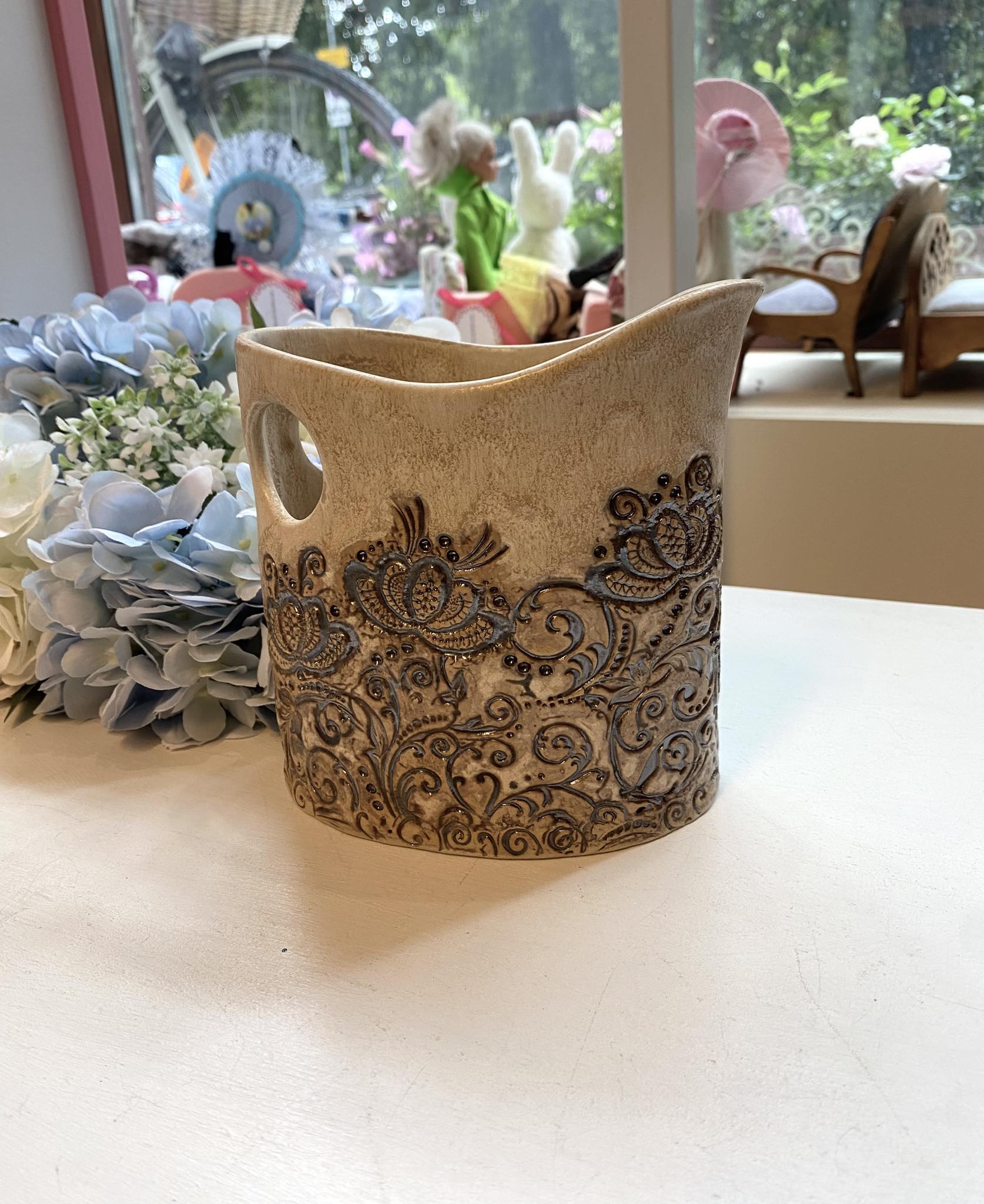 Keraamiline piimakann "Lilled"