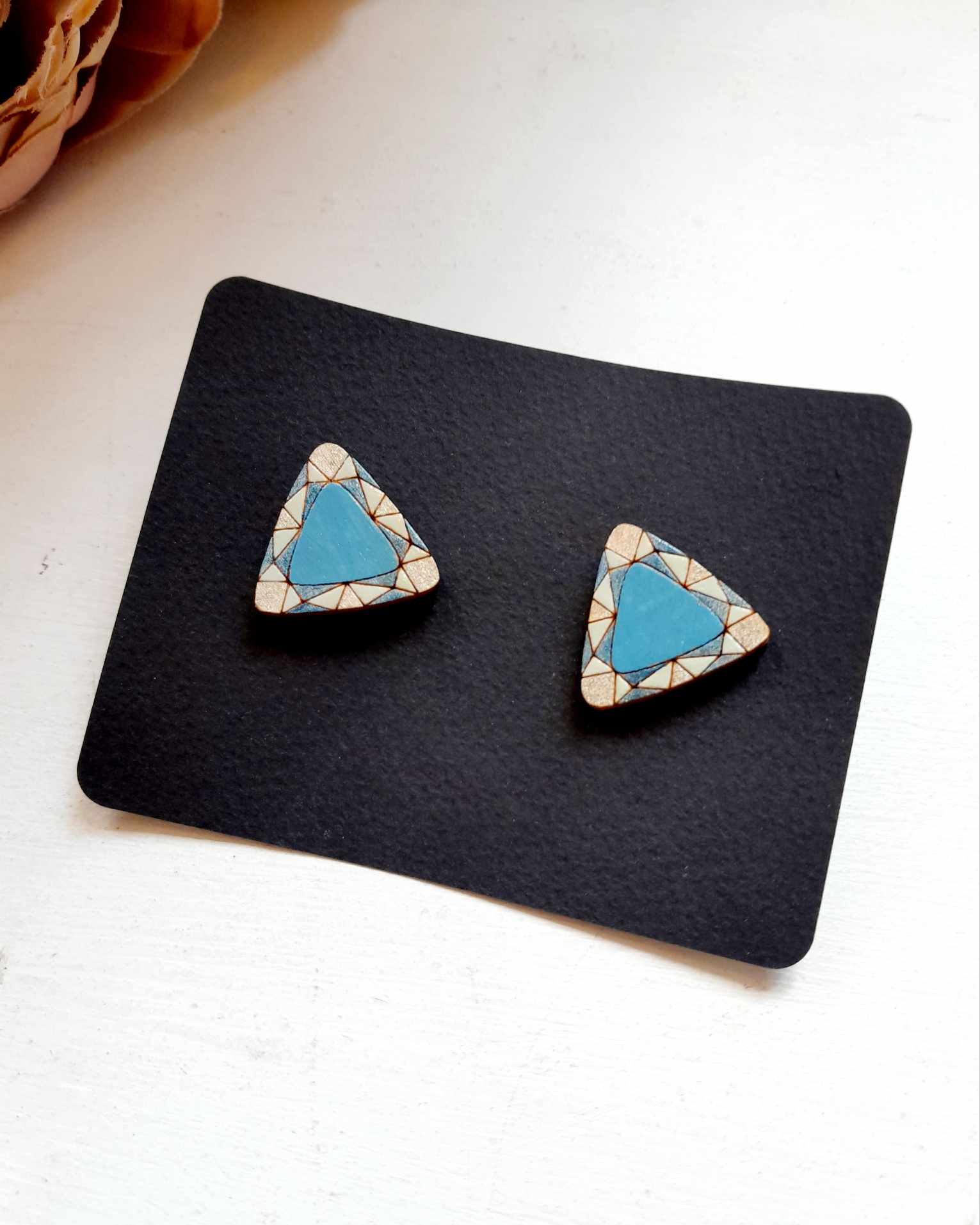 Käsitsi meisterdatud mosaiik kõrvarõngad