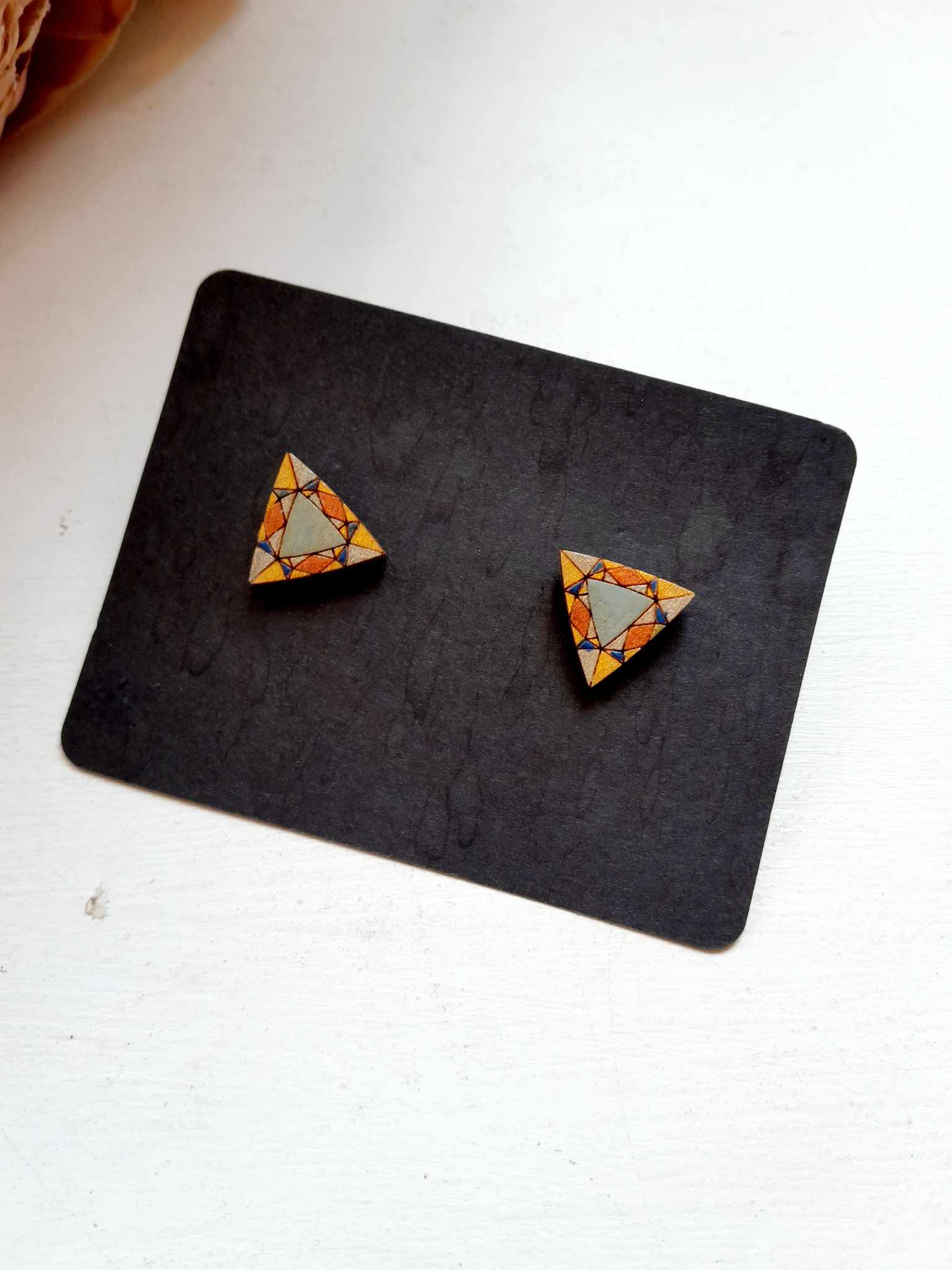 Käsitsi meisterdatud mosaiik kõrvarõngad