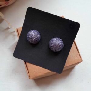 Käsitsi meisterdatud kõrvarõngad karbis "Lavendli sädelus"