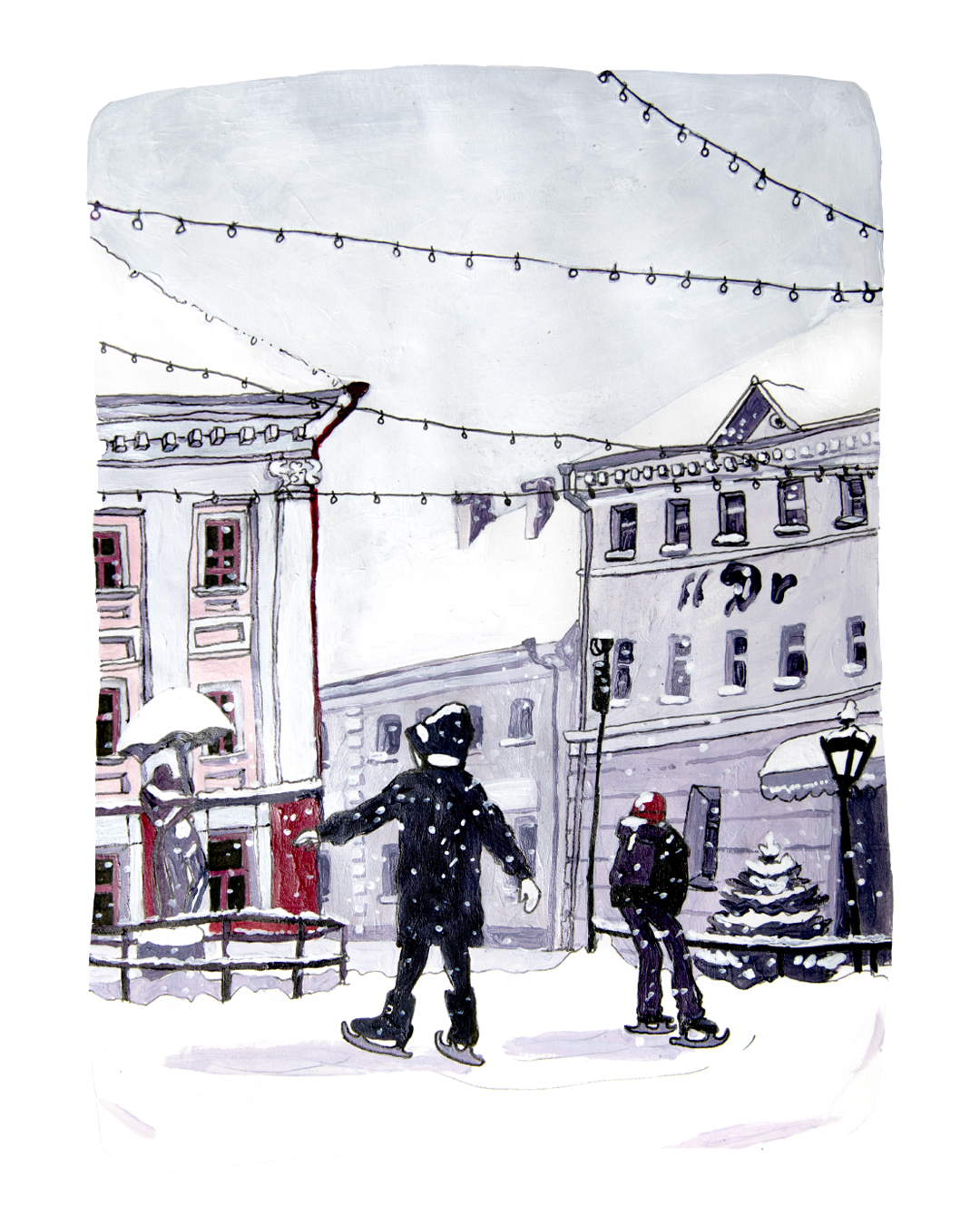 Postkaart "Uisuväljak"