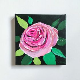 Tekstuurne maal "Metsik roos"