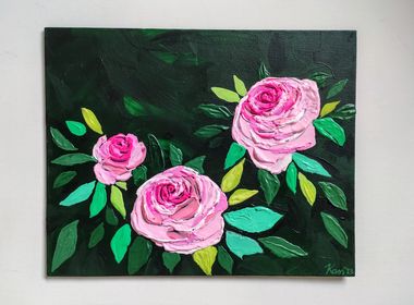 Tekstuurne maal "Roosiaed"