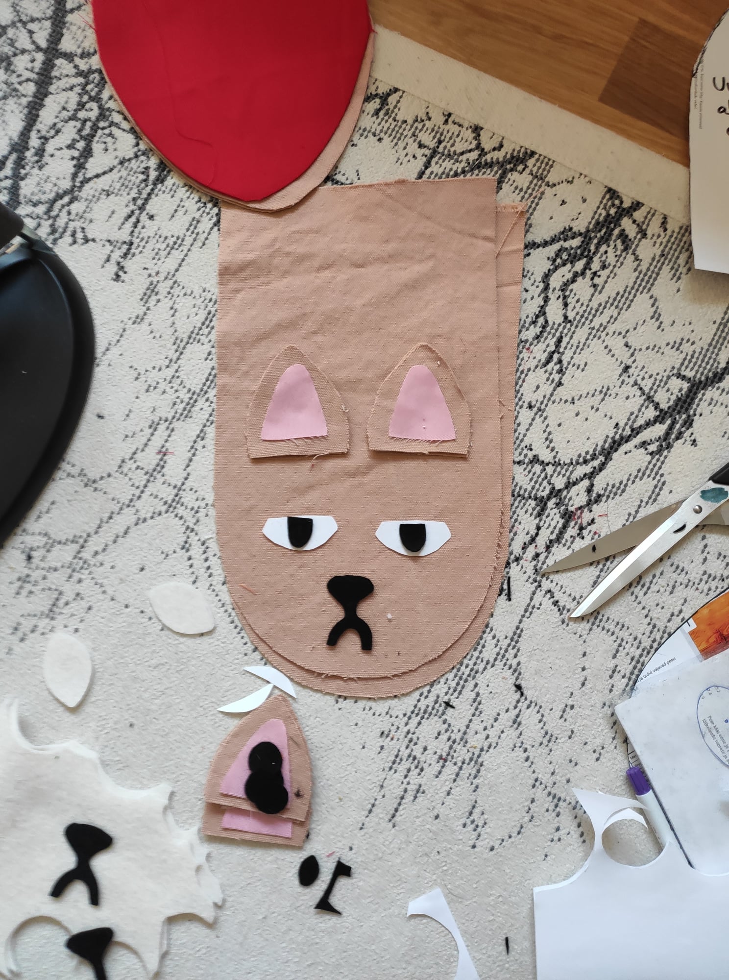 Lõbus pajakinnas 1tk "Tujukas kass"