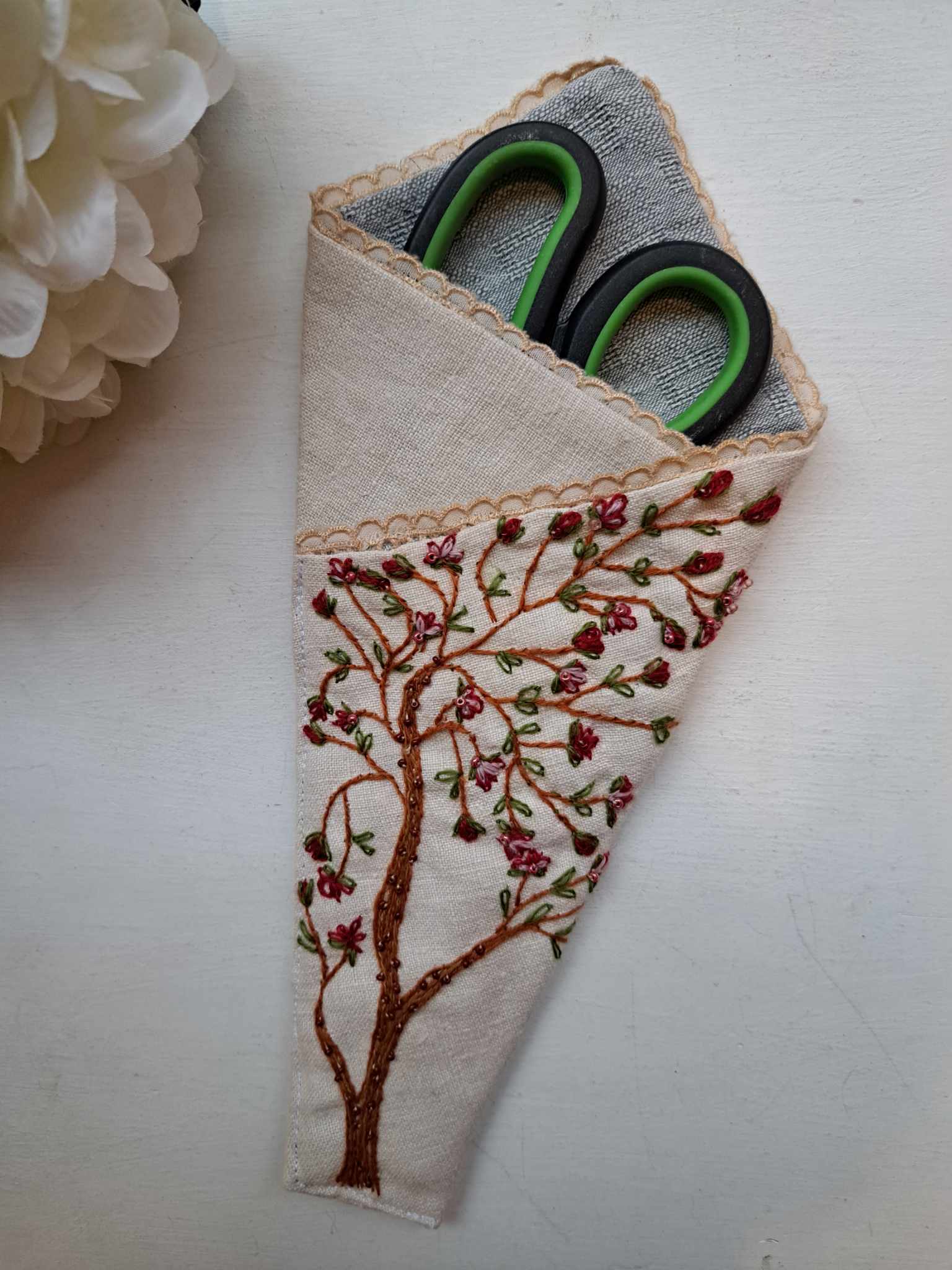 Kauni tikandiga kääritasku