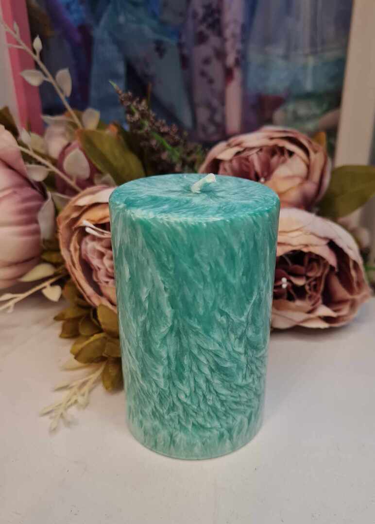 Pitsiline käsitööküünal, mint