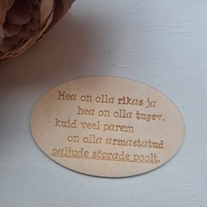 Magnet "Hea on olla rikas..."