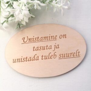 Magnet "Unistamine on tasuta.."