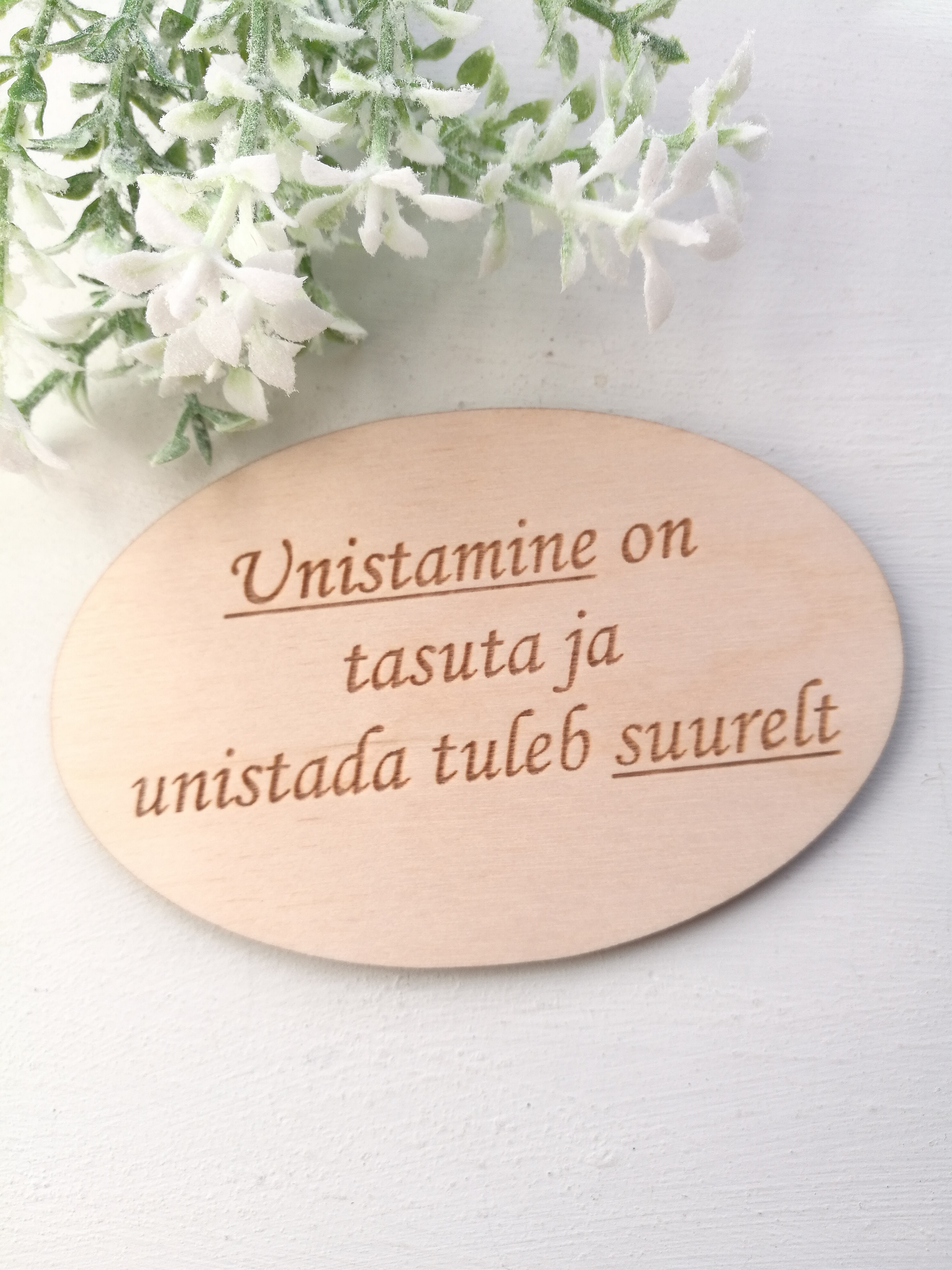 Magnet "Unistamine on tasuta.."
