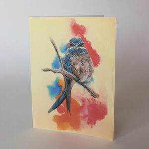 Õnnitluskaart "Sinine lind"