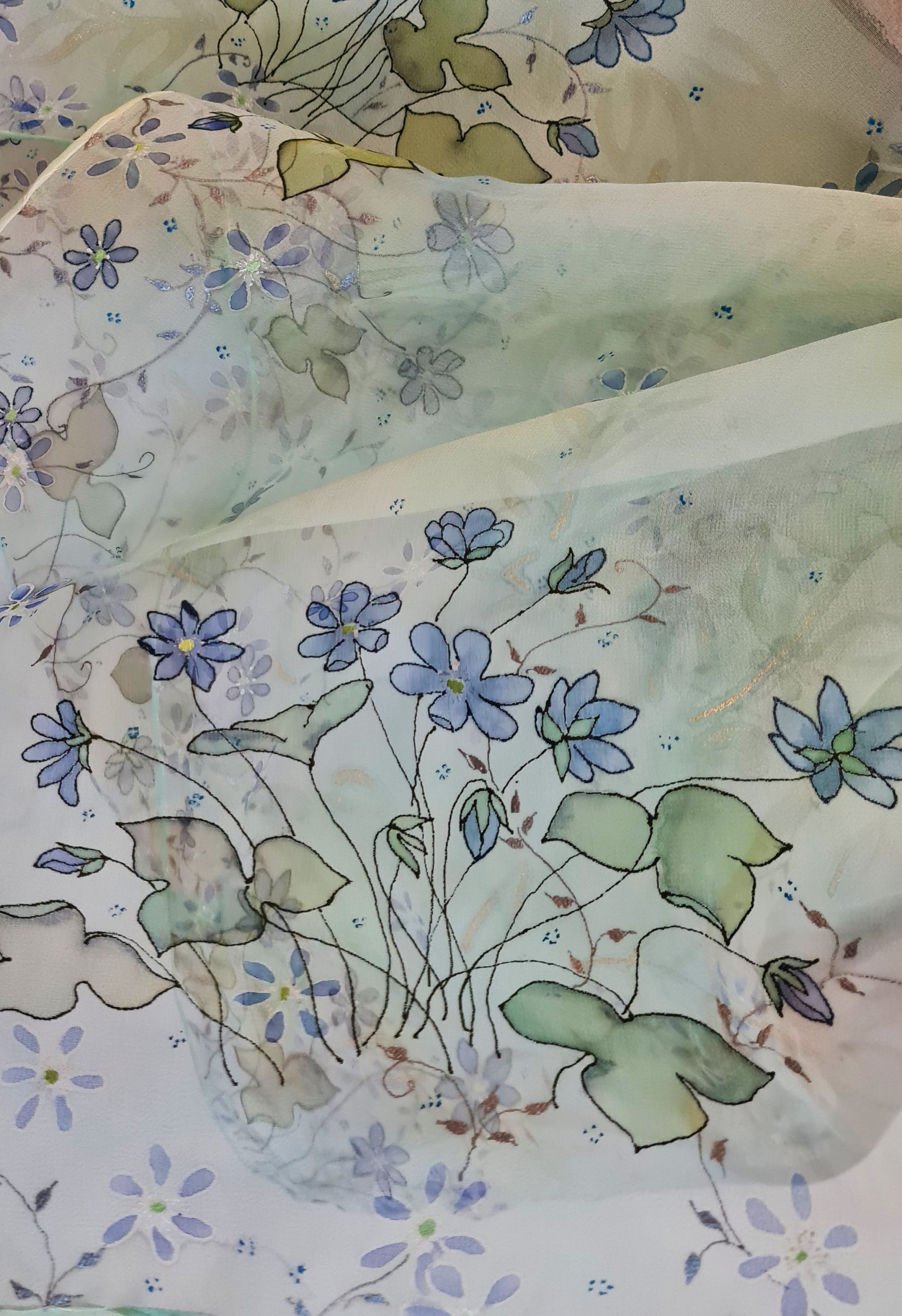 Siidisall "Sinililled"