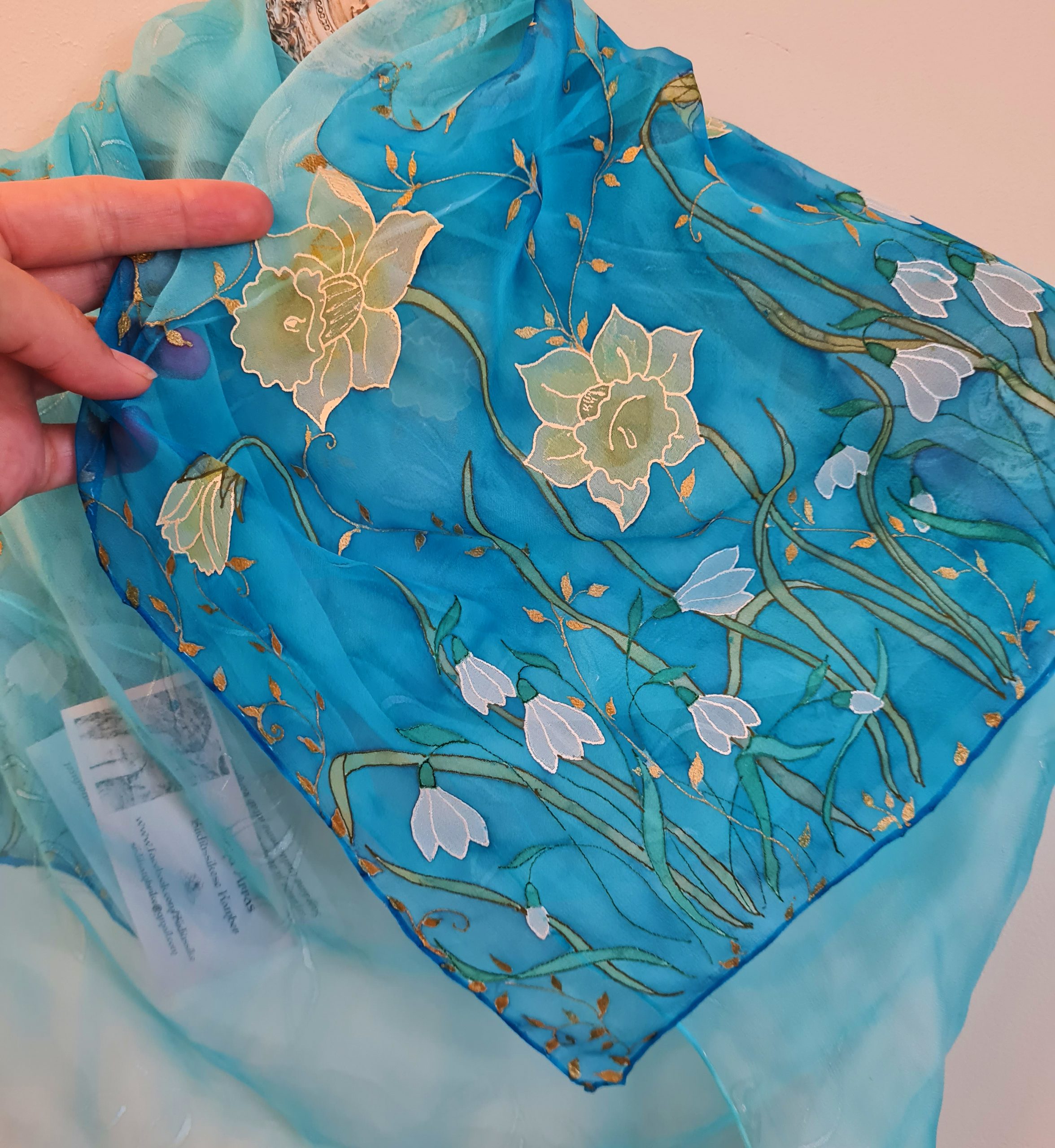 Siidisall "Lumikellukesed ja nartsissid"