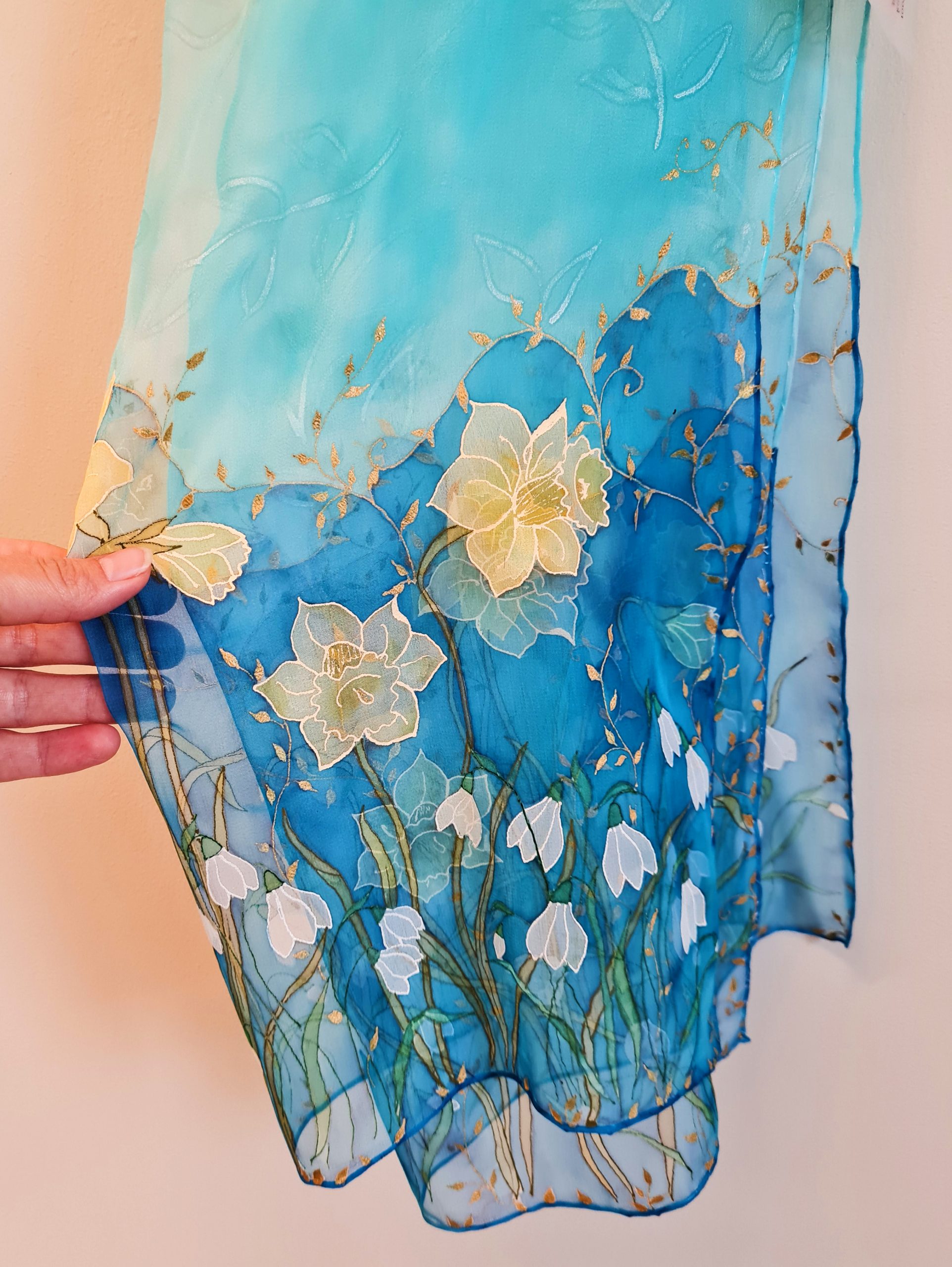 Siidisall "Lumikellukesed ja nartsissid"