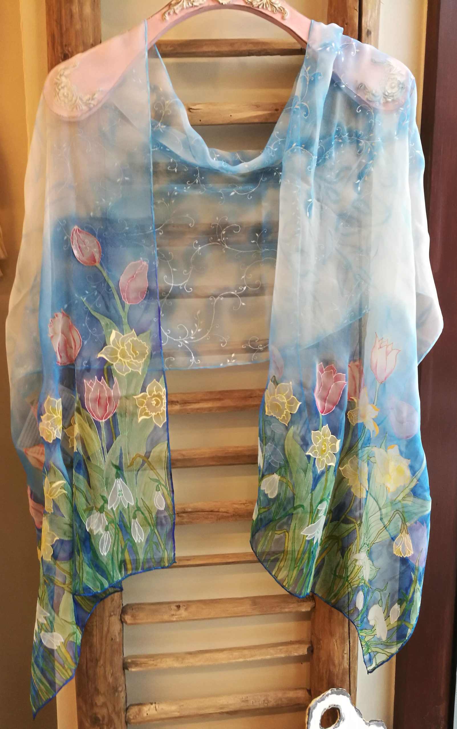 Siidisall "Kevadlilled"