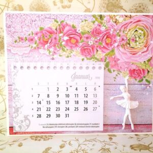 Romantiline lauakalender baleriiniga