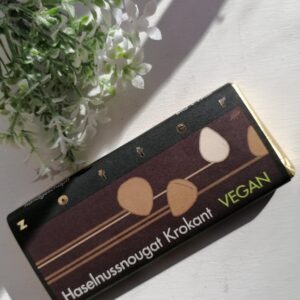 Vegan, täidisega šokolaad "Haselnussnougat krokant"