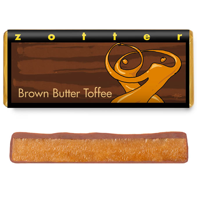 Täidisega šokolaad "Brown Butter Toffee"- "Pruun võikomm"