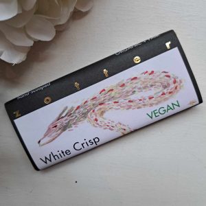 Vegan, täidisega šokolaad "White Crisp" - valge šokolaad