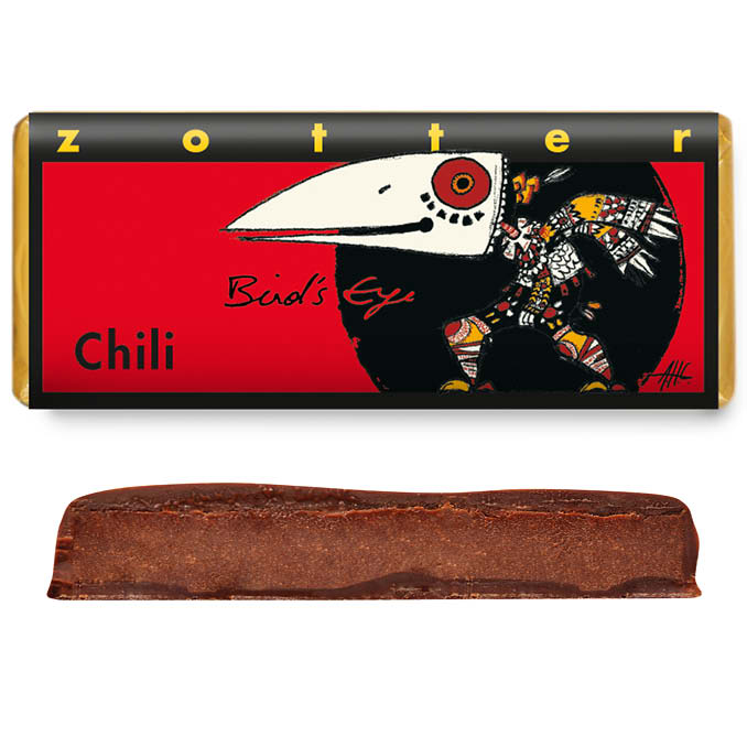 Täidisega šokolaad "Bird's eye chili"