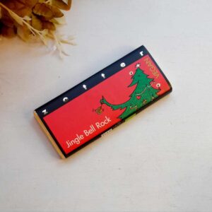 Täidisega vegan šokolaad  "Jingle Bells Rock" - Marzipan + Red Wine