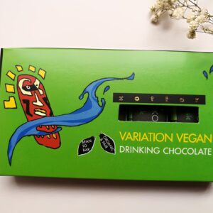 Joogišokolaadi komplekt "Vegan"  (BitterClassic, Chilli Bird´s Eye, Hemp Drink, Nut Praline, Xocitto 100%)