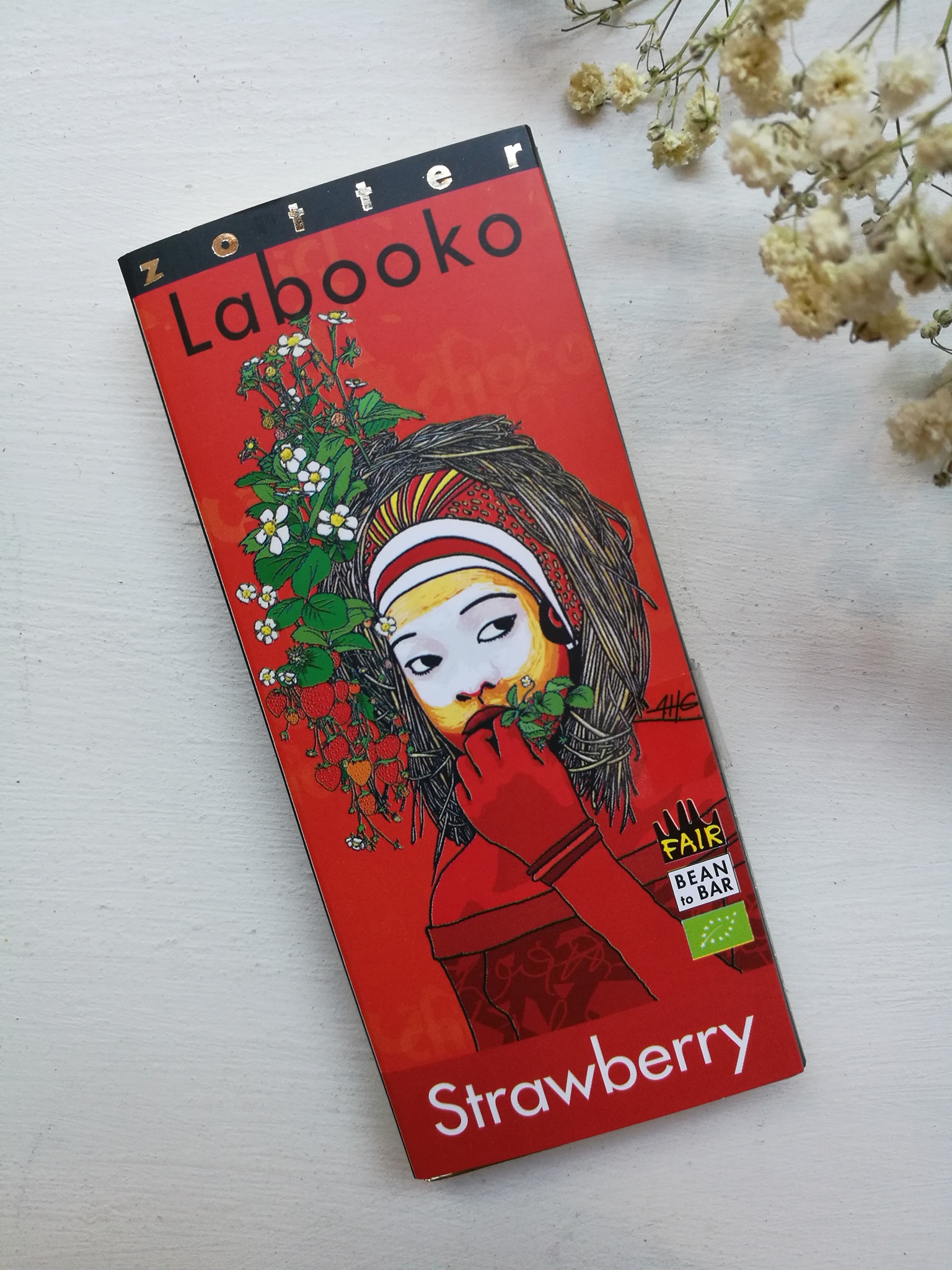 Topelt-tahvel šokolaad "Strawberry"