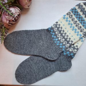 Käsitsi kootud soojad sokid, nr 38-39